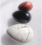 Yoni Egg Massager Natural Howlite Stone Drilled Jade Eggs Ball for Women Kegel Exercise