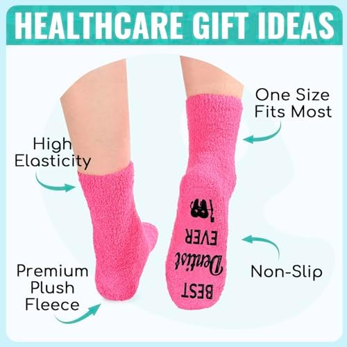 HAPPYPOP Doctor Nurse Gifts for Women - Breast Cancer Gifts, EMT Dentists Veterinarian Socks