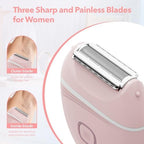Women Electric Shaver, Rechargeable Wet and Dry Use Electric Razor for Women, Body Hair Trimmer for Bikini Underarm Leg Arm Body Face Private Area