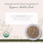 Starwest Botanicals Nettle Root Organic - Dried Stinging Nettle Root, Loose Leaf Herb for Tea, Soups, Stews, & Broths, Urtica Dioica, Cut & Sifted, Certified Kosher, Non-GMO - 4 oz Pouch