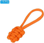 PATIKIL Zipper Pulls Replacement, 15 Pack Extension Cord Handle Fix Pull Tab Extender Fixer Slider Head Repair Kit for Luggage Backpack Jacket, Orange