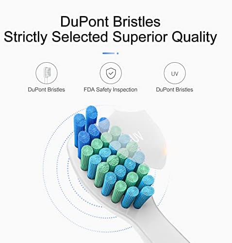 10 Pack Electric Toothbrush Replacement Heads Compatible with Fairywill FW-507/508/551/515/917/959/2011,FW-D1/D3/D7/D8,Toothbrush Replacement Heads Compatible with SEAGO 958/2316/SGKIDS-2303
