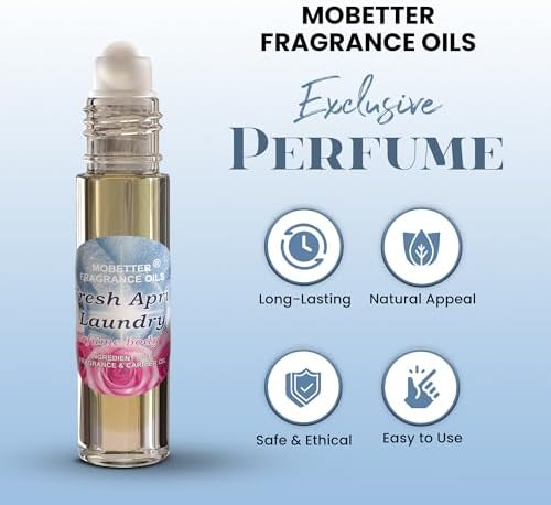 MOBETTER FRAGRANCE OILS Fresh April Laundry Perfume Body Oil Roll on Travel Size