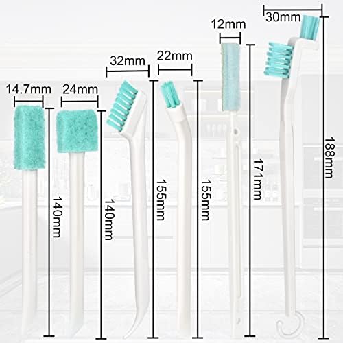 Small Cleaning Brushes for Household Cleaning Deep Detail Crevice Cleaning Tool Kit Tiny Scrub Cleaner Brush for Small Holes Corner Space Gaps Keyboard Bottle Window Seal Sill