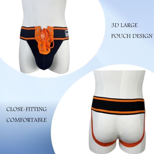 JOCKMAIL Men's Briefs Jock Strap Athletic Supporter Wide Belt Comfortable Men Sport Underwear Briefs for Gym Sport