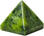 Amazing Gemstone Green Jade Pyramid Crystal Healing Stones - 1" Great Pyramid Figurine of Natural Stone Pyramid for Meditation, Reiki, Chakra Balancing and Crystal Pyramids Grid