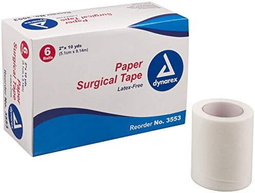 Dynarex 3553 Surgical Tape Paper 2"x10 Yds 12/6/Case