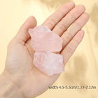 XIANNVXI Rose Quartz Crystals 1.8-2.2" Large Raw Crystals and Healing Stones Natural Rough Crystal Rocks for Decor Gifts Tumbling Cabbing Polishing Fountain Rocks 1PCS