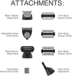 Remington ONE Shave & Groom Multi-Tool Electric Razor for Men, Foil Shaver with 4 Full-Size Attachments & 5 Adjustable Combs for Beard, Face & Body Grooming