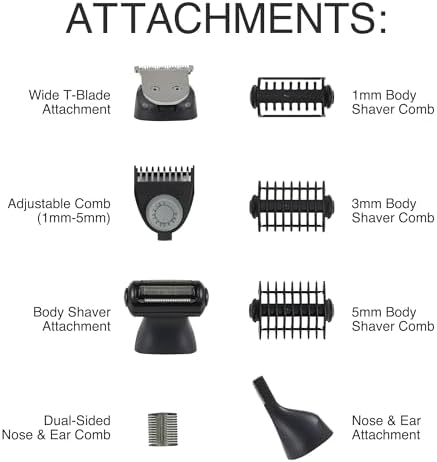 Remington ONE Shave & Groom Multi-Tool Electric Razor for Men, Foil Shaver with 4 Full-Size Attachments & 5 Adjustable Combs for Beard, Face & Body Grooming