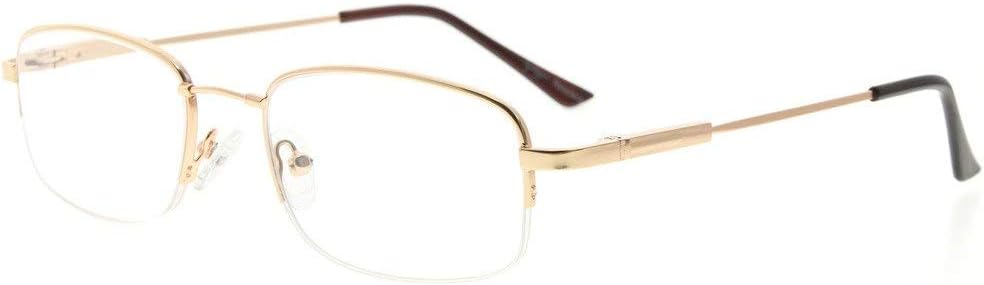 Eyekepper Mens Womens Reading Glasses Bendable Titanium Memory Readers
