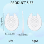 NICENEEDED 2 Pair Ball of Foot Cushions, Non Slip Discreet Shoe Metatarsal Pads for Women Gel High Heel Inserts, Shoe Inserts for Relieve Foot Pain Comfort