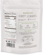 Organic Traditions Matcha Latte Powder, Japanese Matcha Green Tea With Coconut Milk, Naturally Occurring Caffeine And L Theanine, Lightly Sweetened Instant Latte Drink With Probiotics, 150g / 5.3oz
