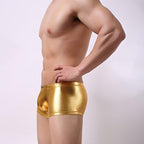 Mendove Mens Liquid Metallic Hot Body Boxer Swimsuit Waterproof