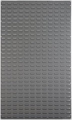 Akro-Mils 30161 Heavy Duty Wall Mount Garage Storage Steel Louvered Panel | Wall Storage Bin Hanging Organizer System for AkroBins, 36-Inch W x 61-Inch H, Grey, Single