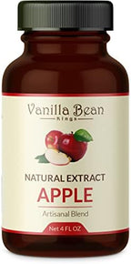 Natural Apple Extract for Baking and Flavoring - 4 OZ - Premium Quality Natural Flavors for Baked Goods, Desserts, & Cooking