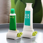 2 Pack Home Toothpaste Squeezer, Toothpaste Squeezer Rollers，Toothpaste Tube Squeezers Clip Holder Stand Winder - Green
