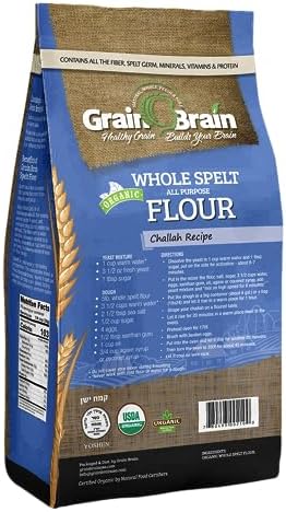 Grain Brain Organic Whole Spelt Flour (5 lb)