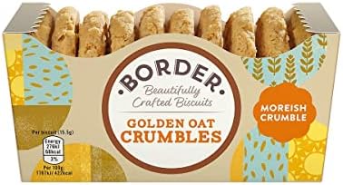 Border Golden Oat Crumbles Biscuits 150g (Pack of 6)