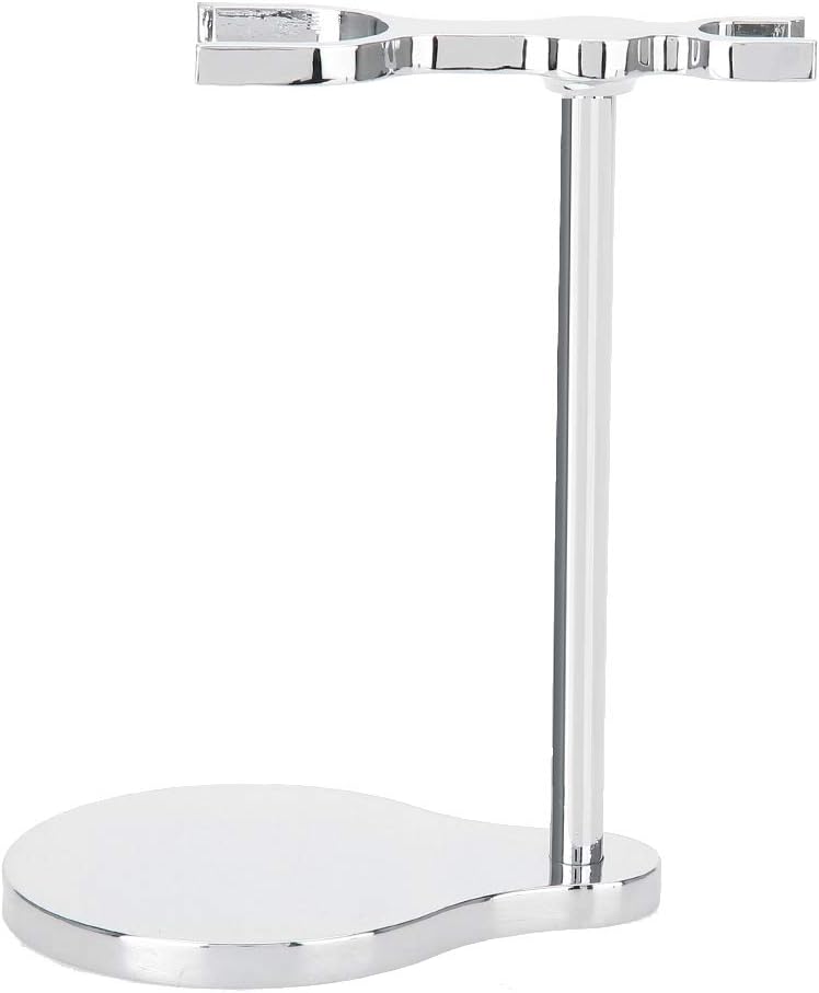 Men Shaving Brush Stand Holder, Premium Zinc Alloy Shaving Accessories, Durable Anti - Rust Brush Stand for Salon Home Travel Use, Modern Aesthetic Design with Standard
