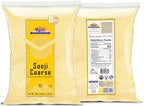 Rani Sooji Coarse (Farina, Suji, Rava, Rawa, Wheat Semolina) Flour 128oz (8lbs) 3.63kg Bulk ~ All Natural | Vegan | NON-GMO | Kosher | Indian Origin
