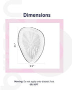 Brison Metatarsal Pads Ball of Foot Cushion 3 Pairs - Metatarsal Pads for Women Men High Heels Inserts - Soft Gel Forefoot Callus Metatarsalgia Pain Prevention Shoe Insoles no Slip Cushioning