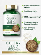 Carlyle Celery Seed Extract Capsules | 240 Count | Traditional Herb Supplement | Non-GMO and Gluten Free Formula
