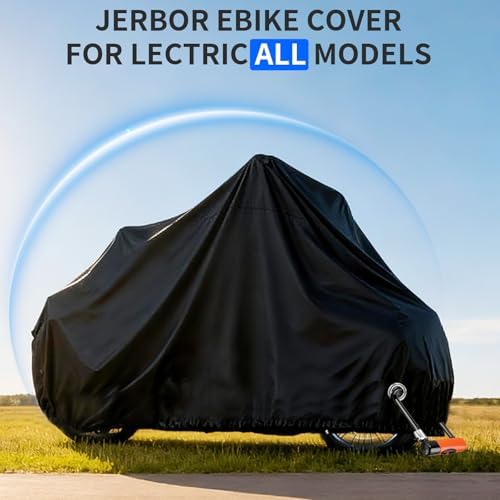 JERBOR All Season Cover for Lectric, Waterproof Outdoor Bicycle Storage Protector, Dustproof Windproof for Mountain Road Electric Bikes, Ebikes Accessories for Lectric