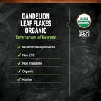 Frontier Co-op Organic Dandelion Leaf, Cut and Sifted - Dried for Loose Tea, Caffeine-Free Coffee Alternative, or Powder Supplement Capsules - Kosher | 16 Ounce (Pack of 1)