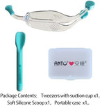 AITIME Soft Contact Lenses Remover and Insertion Tool, Contact Tweezers and Soft Silicone Scoop for Girls with Long Nails, Gift for Contact Lens New User (Green)