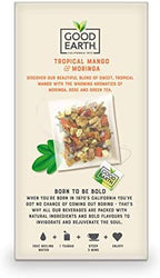 Good Earth Sensorial Blends Tropical Moringa & Mango Herbal Tea, 15Count