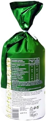 Greek Rice Cakes with Oregano – Healthy Mediterranean Snack, Gluten-Free, Low Fat, Light & Crispy, Made in Greece – 110g (3.88 oz)
