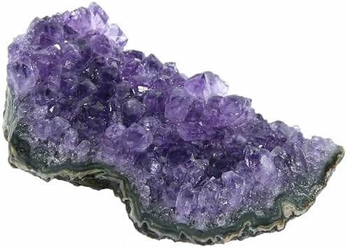 Amethyst Crystal Rock, Real Amethyst Stone, Natural Purple Crystals and Healing Stones, Amathesis Crystal Cluster Geode, Amatista Piedra Natural, Cuarzos Originales De Energia Y Piedras(0.23LB)