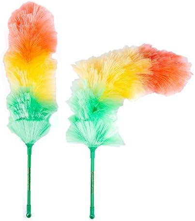 Kitchen + Home Large Static Duster - 27" Inch Electrostatic Feather Duster attracts dust Like a Magnet! - Assorted Colors Will Ship