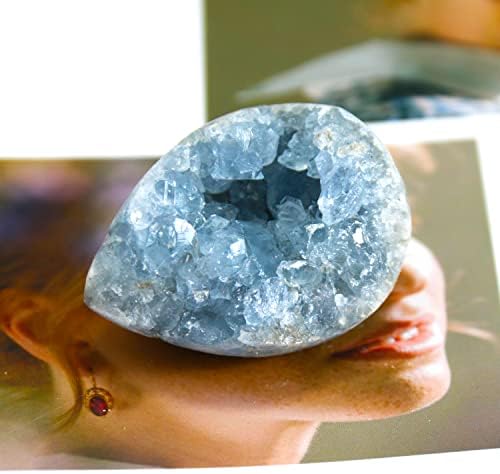 Celestite Crystals, Crystal Clusters, Raw Crystals, Angelite Crystal, Witchcraft Crystals, Blue Calcite Crystal, Blue Crystal, Witchcraft Supplies, Crystals and Healing Stones(100-150G)