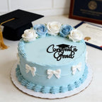 Congrats Grad Cake Topper, Gold Acrylic Graduation Cake Decoration Cake Pick Congrats Grad Cake Charm for Class of 2026 Graduations Party Decorations Supplies (Black)