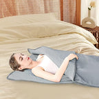 110V Sauna Blanket, Infrared Sauna Blanket Portable Sauna Bag Body Shaper Blanket in Beauty Salons, Spas, Relaxation Rooms 35-80℃/ 95-176℉ 15-60 Minutes with 63 Inches Power Cord 650W