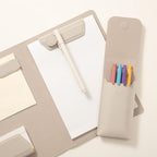 LHiDS Leather Pencil Pouch, Pen Bag for Three Fountain, Ballpoint & Rollerball Pens, Small Pencil Case, Travel Bags Organizer