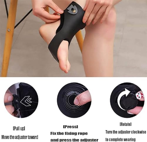 Ankle Foot Orthosis Drop Foot Orthosis Adjustable Ankle Foot Supports Stabiliser For Flaccid Foot Drop And Dorsiflexion Movement(Left,X-Large)