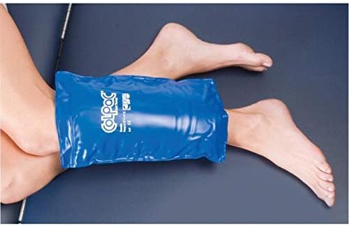00-1506 Reusable Half Size Blue Vinyl Cold Pack, Remain Pliable and Soft, 7" Length x 11" Width