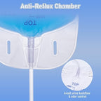 10 Pack 1000ml Sterile Leg Urinary Drainage Bags with 2 Adjustable Elastic Straps, Professional Urine Leg Bag with Anti-Reflux Valve for Men and Women