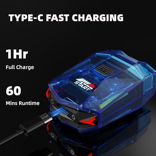 Cyberpunk Mini Electric Shaver, Portable Electric Razor for Men, Smart Display, IPX7 Waterproof, Wet & Dry Shaving, Rechargeable Cordless Rotary Shaver for Home, Office, Car, Gifts