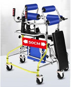 Walkers Disabled Children Cerebral Palsy Disabled Kids Walker 6 Wheel Anti Tilt Foldable Belt Seat Adjustable Height Width Walking Aid