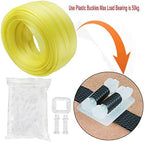 Box Packing Strapping Tool, Polypropylene Pallet/Box Strapping kit: 330' x 1/2'' Strapping and 100 pcs Plastic Buckles,Manual Packing