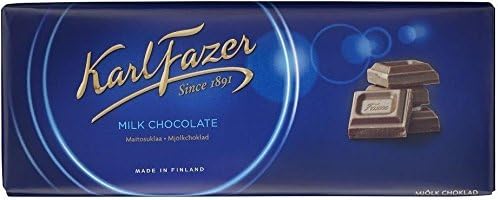 Karl Fazer Blue Original Milk Chocolate Bar and 47% Dark Chocolate Bar - 200 g / 7.05 oz each