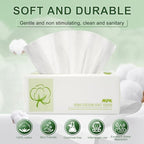 MPK Disposable Face Towel - 100% Cotton Tissues, Unscented Facial Wash Cloth for Sensitive Skin, Super Soft & Thick Facial Towels, Makeup Remover Dry Wipes, 492 Count