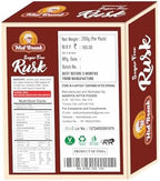 Midbreak No Added Sugar Rusk - 200gm (Pack Of 4) | Handmade & Crispy Toast With | Eggless & Healthy Teatime Snack | Authentic Indian Elaichi Rusks