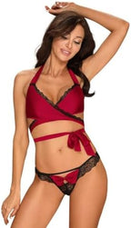 Obsessive Lingerie-E31438 Red S/M
