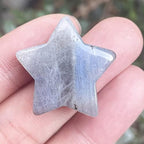 Fekuar Moonstone Crystal Star Chakra Stones for Reiki Healing Yoga Balance Meditation Polished Mini Pocket Palm Stone 1 Inch (30mm)