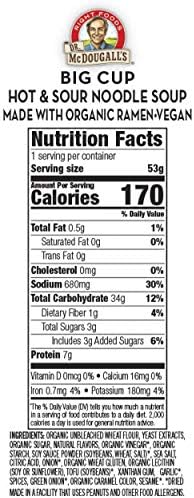 Dr. McDougall's Vegan Hot & Sour Ramen, 1.9 Ounce